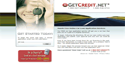Desktop Screenshot of getcredit.net